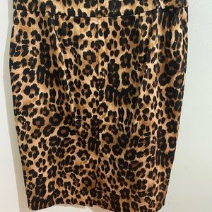 Animal Print Pencil Skirt
